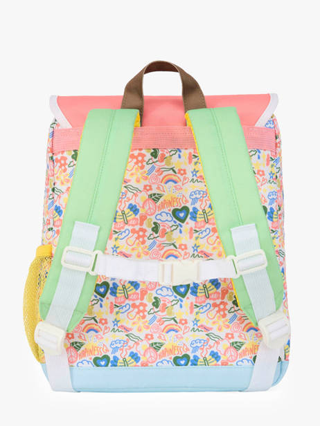 Backpack Hello hossy Multicolor cool kids S6 other view 4