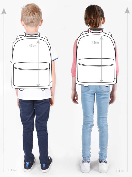 Sac Ã  Dos 2 Compartiments Kipling Bleu back to school KI4053 vue secondaire 1