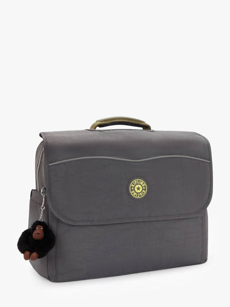 1 Compartment Satchel Kipling Gray back to school KI6891 other view 2