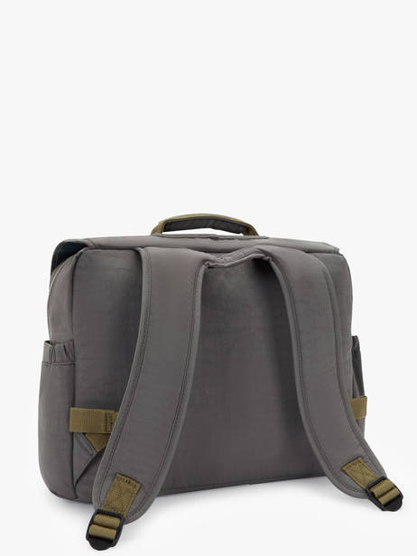 1 Compartment Satchel Kipling Gray back to school KI6891 other view 4