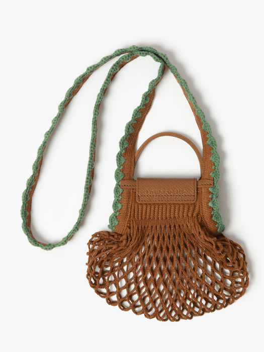Longchamp Le pliage filet crochet Sacs porté travers Marron