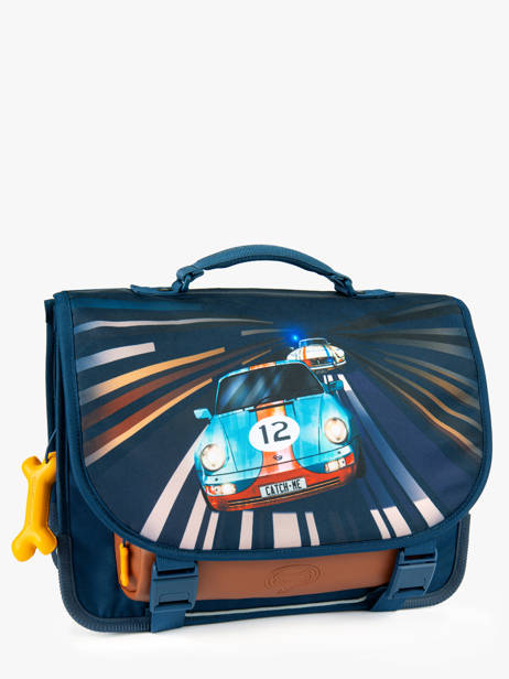 2-compartment Satchel Stones and bones Blue boys B other view 2