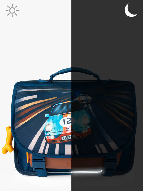 2-compartment Satchel Stones and bones Blue boys B other view 5