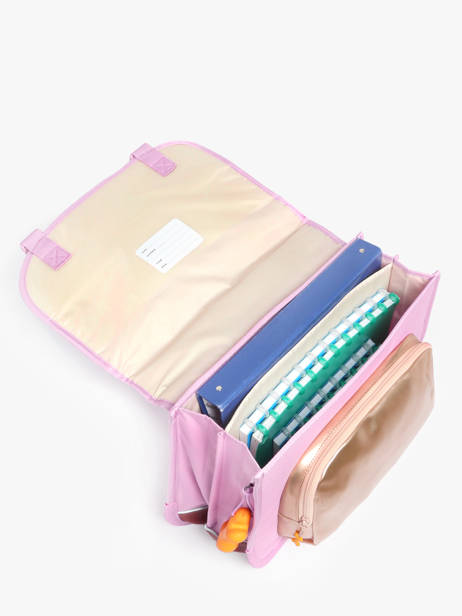 2-compartment Satchel Stones and bones Pink girls G other view 3