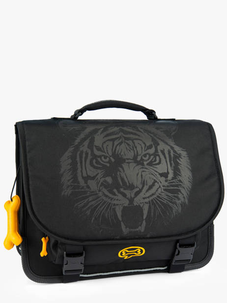 2-compartment Cedar Satchel Stones and bones Black boys B other view 2