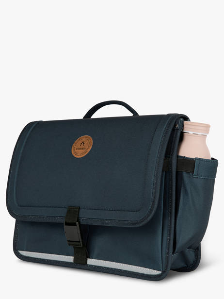 2-compartment Satchel Cabaia Blue school M other view 2