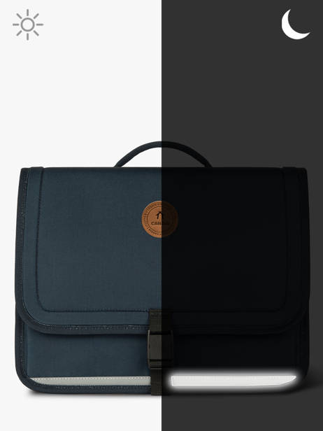 2-compartment Satchel Cabaia Blue school M other view 5