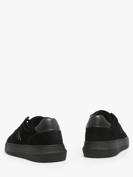 Sneakers In Leather Calvin klein jeans Black men YM01299 other view 2