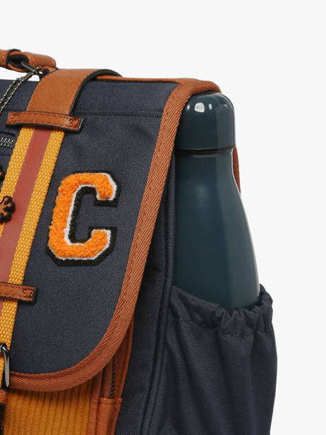 Cartable Enfant 3 Compartiments Cameleon Bleu vintage urban CA41 vue secondaire 5