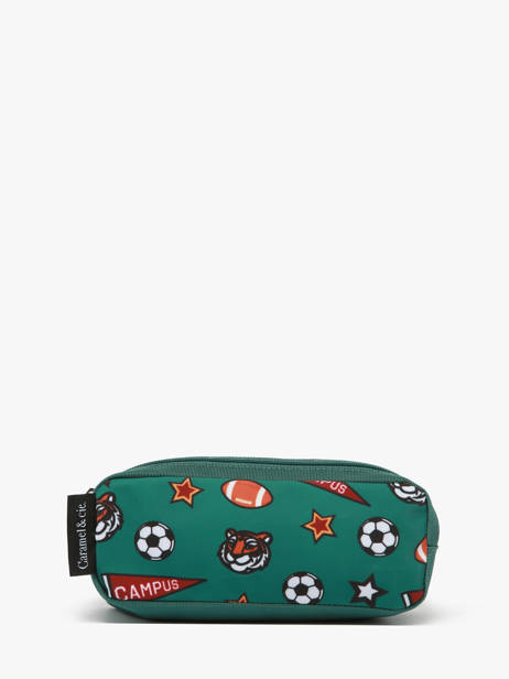 2-compartment Pouch Caramel et cie Green fier GA