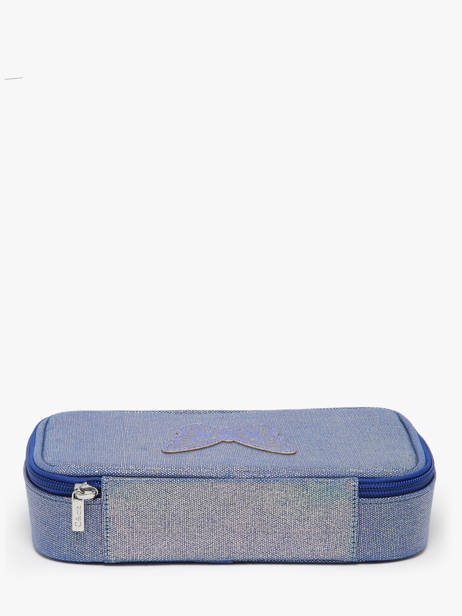 1 Compartment Pouch Caramel et cie Blue boheme FI other view 3