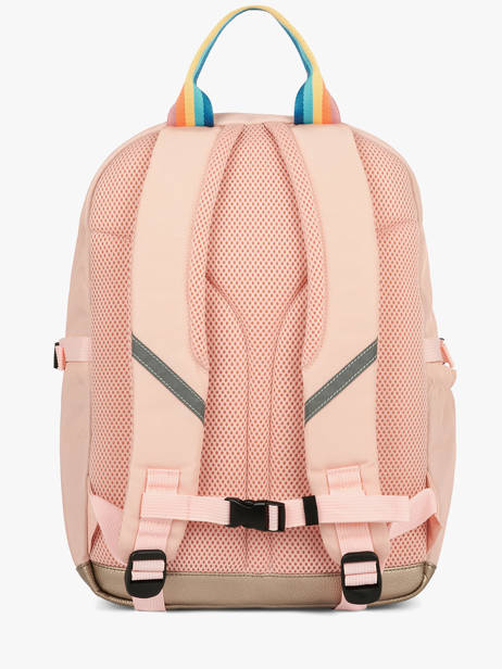 1 Compartment Backpack Caramel et cie Pink boheme FI other view 4