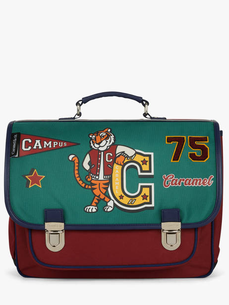 Cartable 2 Compartiments Caramel et cie Vert fier GA