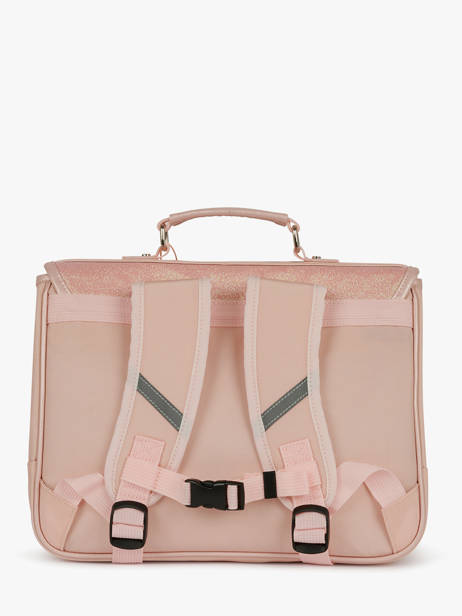 1 Compartment Satchel Caramel et cie Pink boheme FI other view 4