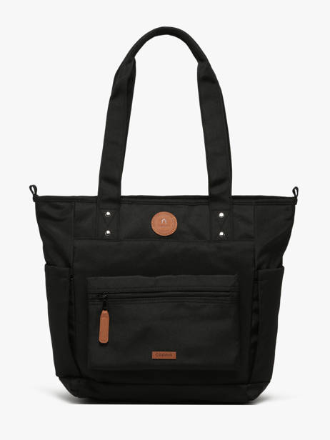 A4 Size Shoulder Bag Adventurer Recycled Polyester Cabaia Black adventurer TOTEBAGM