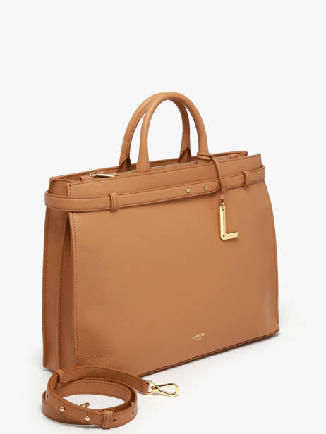 Cabas Faubourg Cuir Lancel Marron faubourg A13792 vue secondaire 1