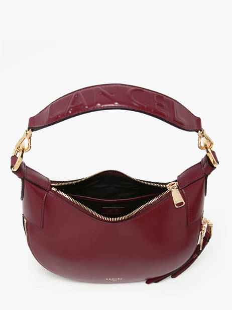Shoulder Bag Origami Leather Lancel Violet origami A13313 other view 3