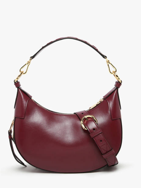 Shoulder Bag Origami Leather Lancel Violet origami A13313 other view 4