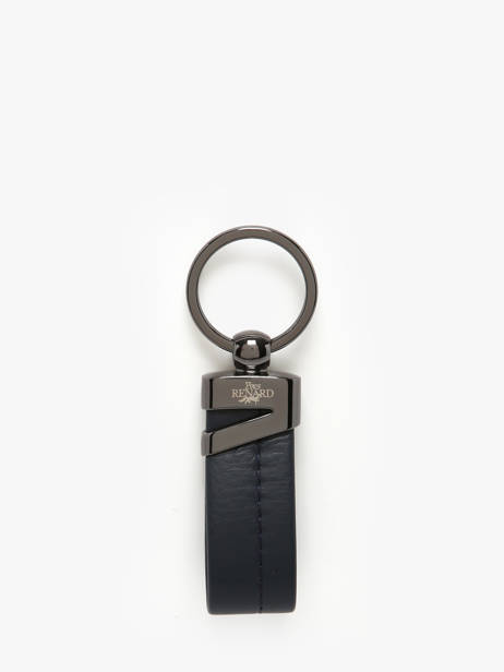 Keychain Leather Yves renard Blue foulonne 2328