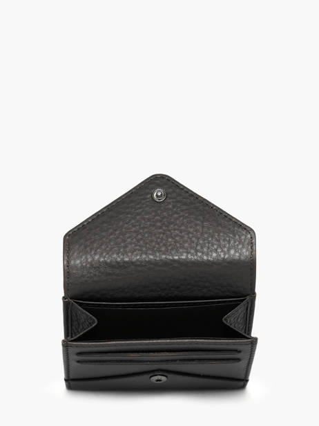 Coin Purse Leather Yves renard Black enveloppe 29250 other view 1