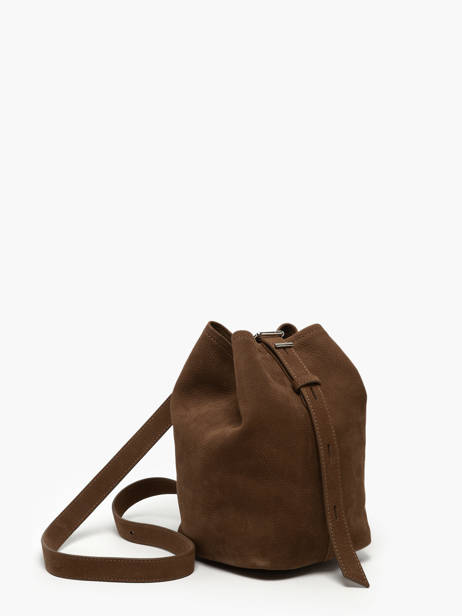 Shoulder Bag Backpack S Cavalier Nubuck Leather Etrier Brown cavalier nubuck ECAN126S other view 5