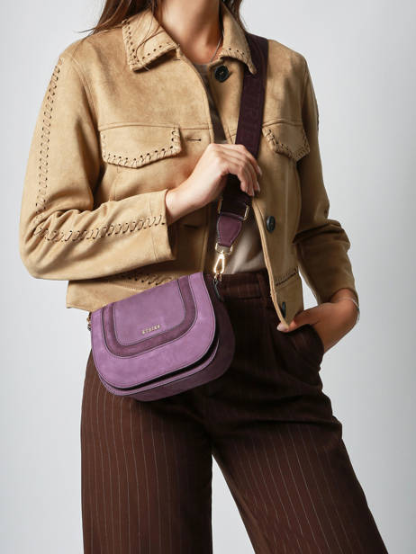 Crossbody Bag S Lasso Leather Etrier Violet lasso ELAS152S other view 1