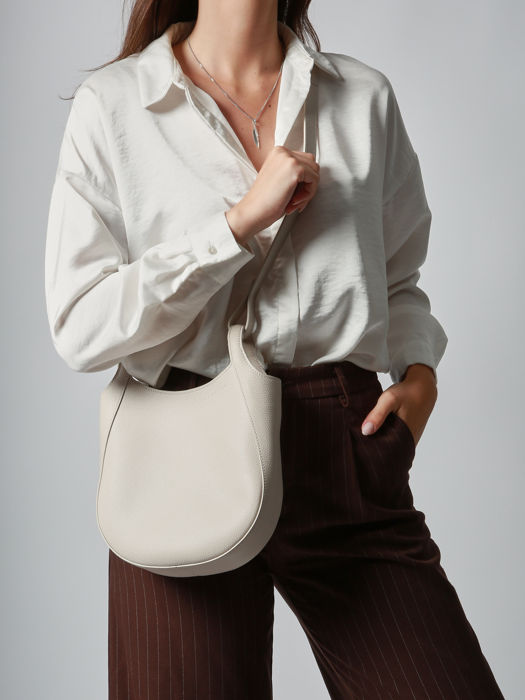 Longchamp Le foulonné Messenger bag White