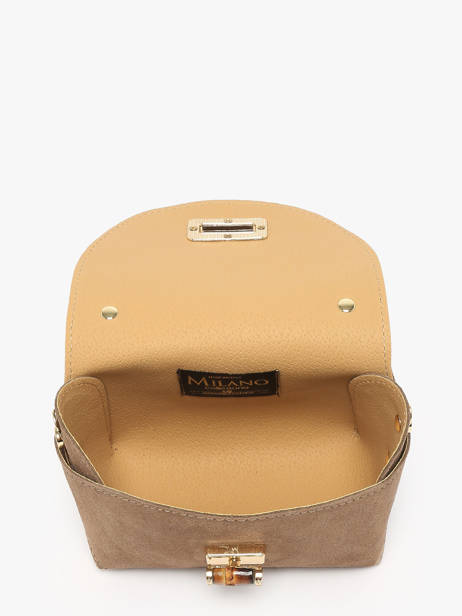 Sac Bandoulière Velvet Cuir Milano Marron velvet VE24117 vue secondaire 2