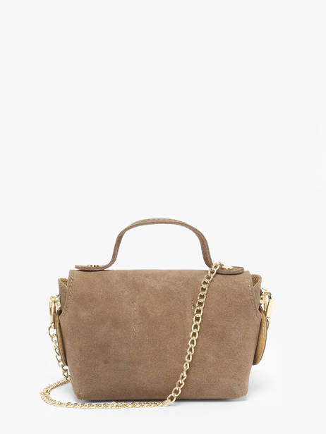 Sac Bandoulière Velvet Cuir Milano Marron velvet VE24117 vue secondaire 3