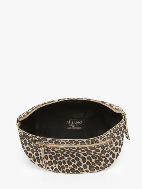 Leather Velvet Leopardo Belt Bag Milano Beige velvet leopardo VL24091 other view 3