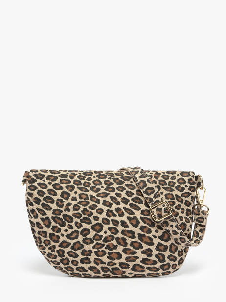 Leather Velvet Leopardo Belt Bag Milano Beige velvet leopardo VL24091 other view 4