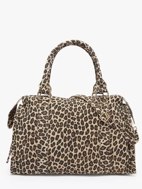 Sac Porté épaule Velvet Leopardo Cuir Milano Beige velvet leopardo VL24095 vue secondaire 3