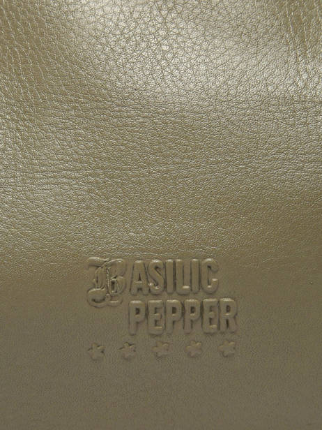 Leather Cow Belt Bag Basilic pepper Green cow BCOW54 other view 5