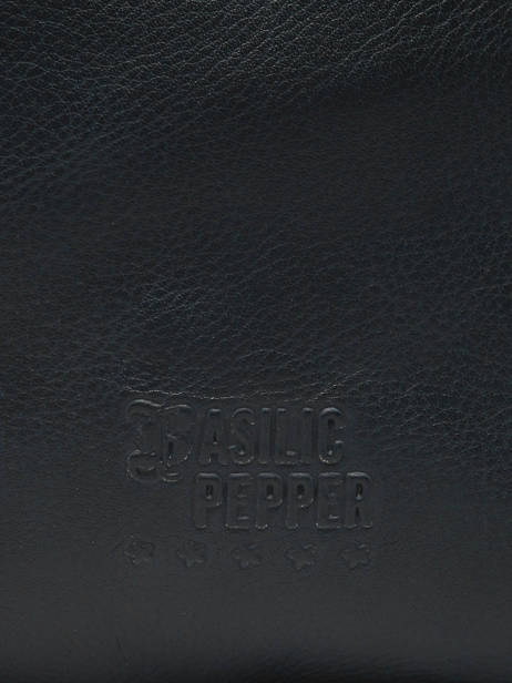 Shoulder Bag Cow Leather Basilic pepper Black cow BCOW84 other view 5