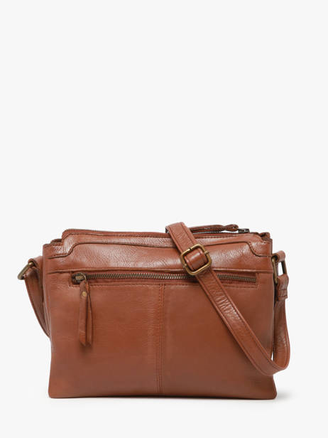 Sac Bandoulière Cow Cuir Basilic pepper Marron cow BCOW83 vue secondaire 4