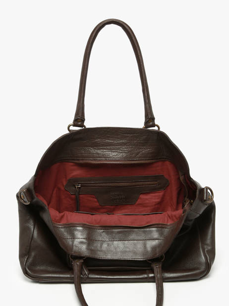 Shoulder Bag Cow Leather Basilic pepper Brown cow BCOW78 other view 3
