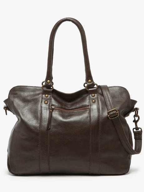 Shoulder Bag Cow Leather Basilic pepper Brown cow BCOW78 other view 4