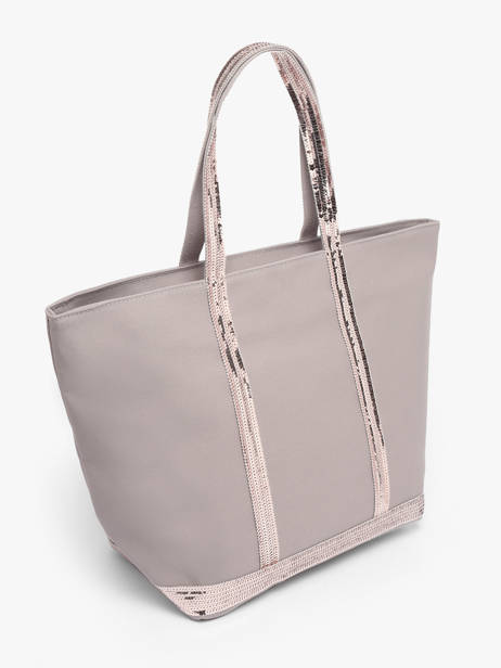 Large Zipped Shoulder Bag Le Cabas Sequins Vanessa bruno Gray cabas 1V40409 other view 2
