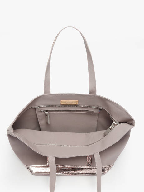 Large Zipped Shoulder Bag Le Cabas Sequins Vanessa bruno Gray cabas 1V40409 other view 3