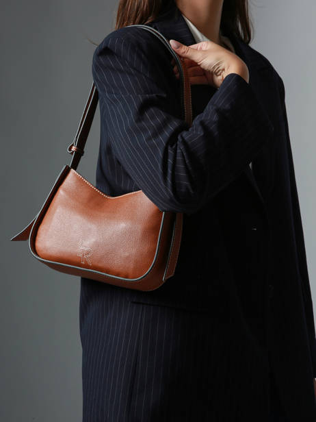 Crossbody Bag M Foudre Leather Etrier Brown foudre EFOD089M other view 2