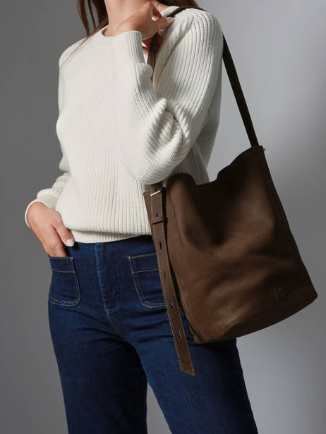 Crossbody Bag Backpack M Cavalier Nubuck Leather Etrier Brown cavalier nubuck ECAN126M other view 1