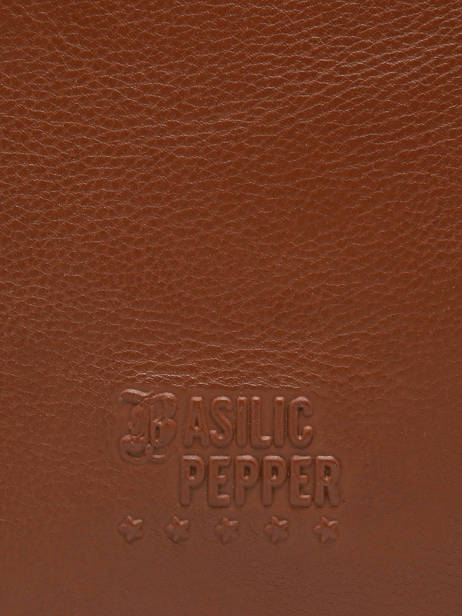 Sac Bandoulière Cow Cuir Basilic pepper Marron cow BCOW82 vue secondaire 5