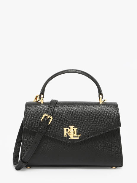 Satchel Farrah Leather Lauren ralph lauren Black farrah 31966765
