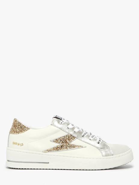 Sneakers In Leather Semerdjian White women MAYA