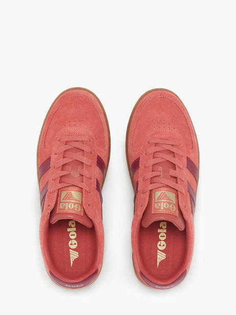 Sneakers In Leather Gola Red women CLA589 other view 3