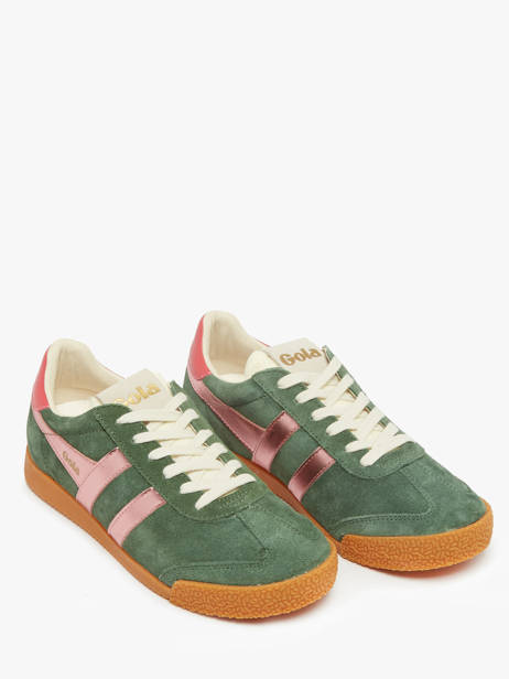Sneakers In Leather Gola Green women CLB790 other view 1