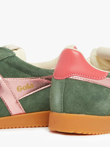 Sneakers In Leather Gola Green women CLB790 other view 2