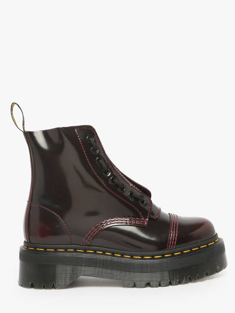 Boots In Leather Dr martens Red women 25233600