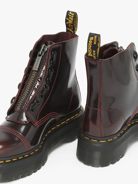 Boots In Leather Dr martens Red women 25233600 other view 2