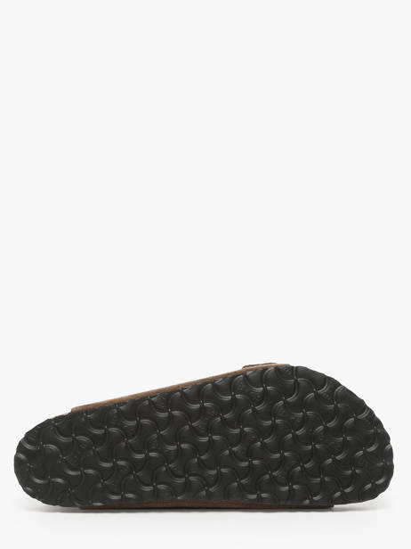 Slippers In Leather Birkenstock Brown men 1030863 other view 4